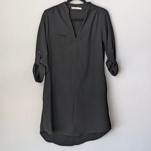 Lush Black Dress with Pockets